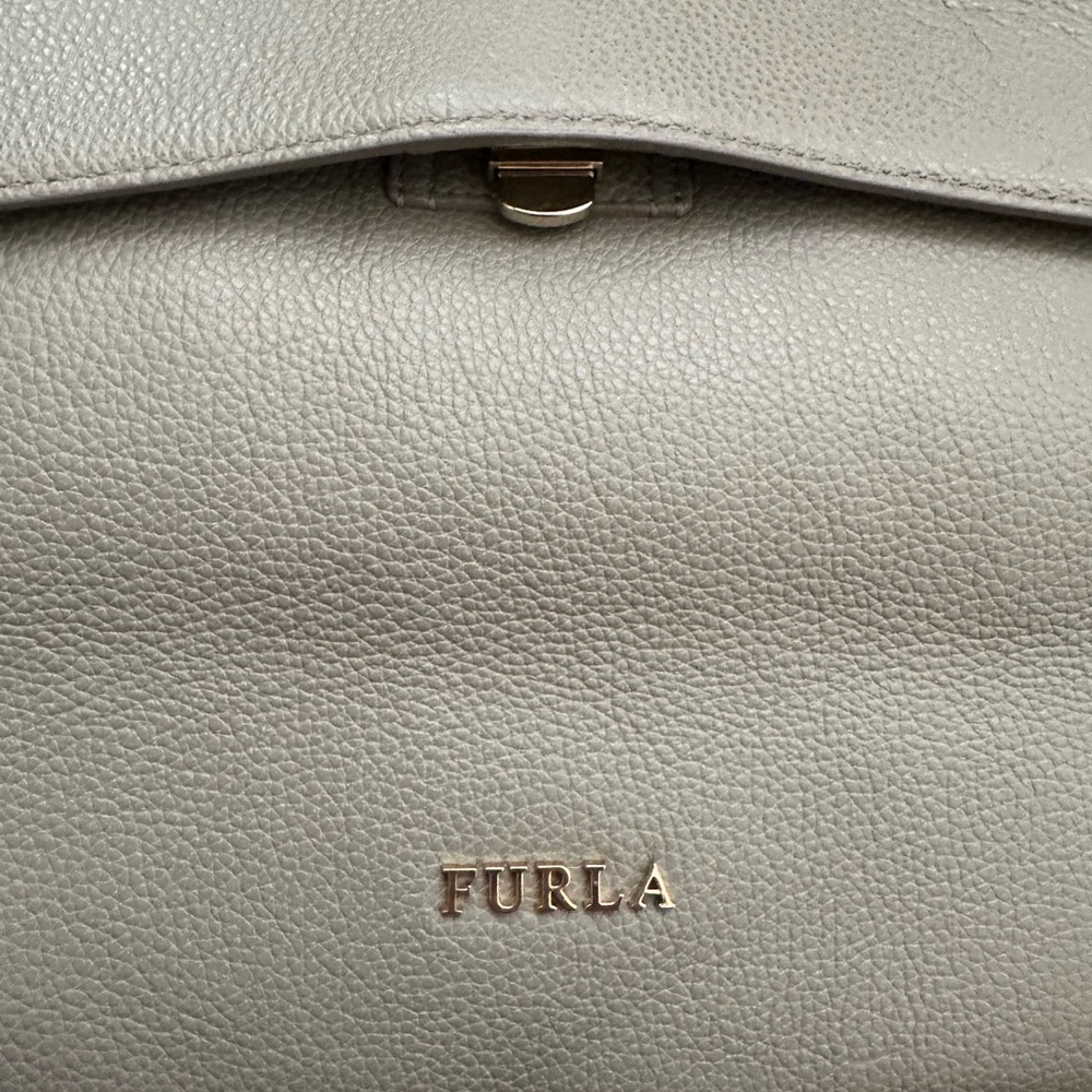 Furla tan leather bag